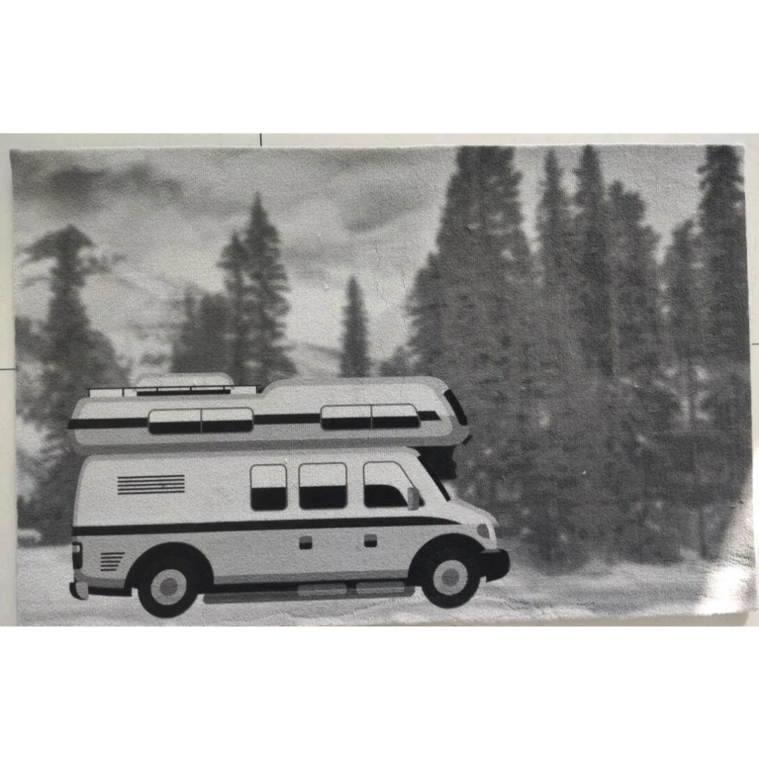 Dørmatte bobil 45x30cm grå