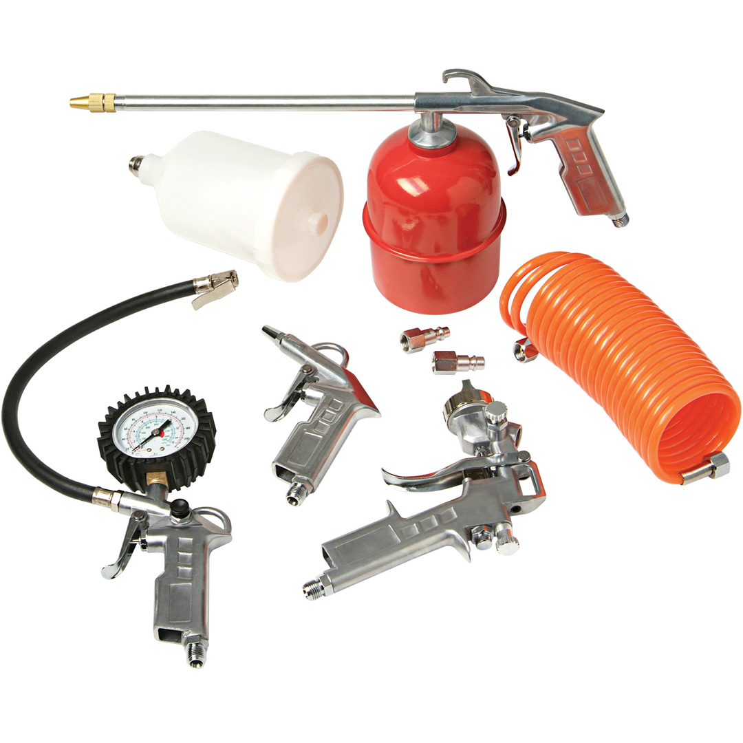 Powerair trykkluftsett 5 deler