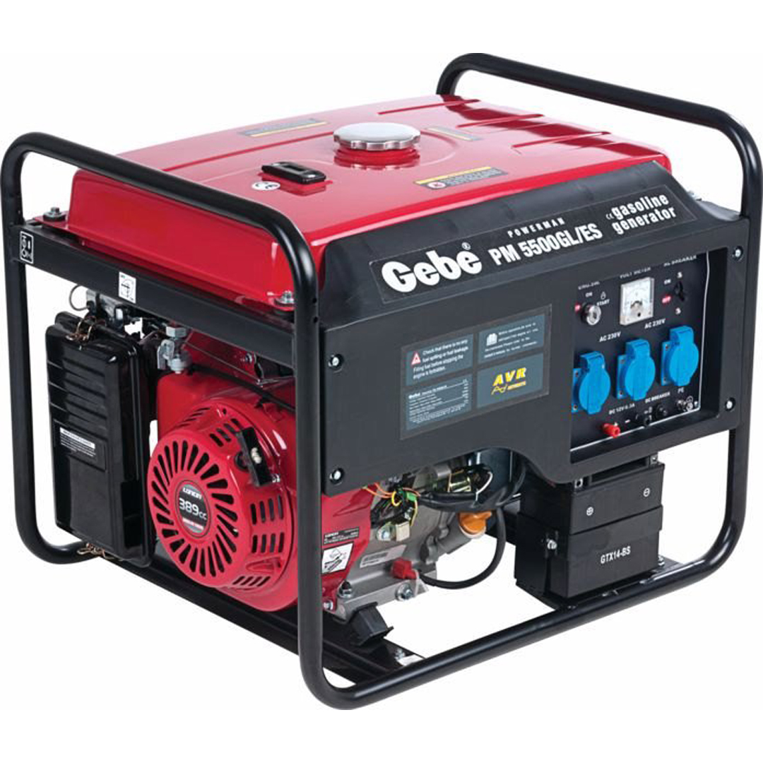 Gebe strømaggregat pm 5500 gl/es