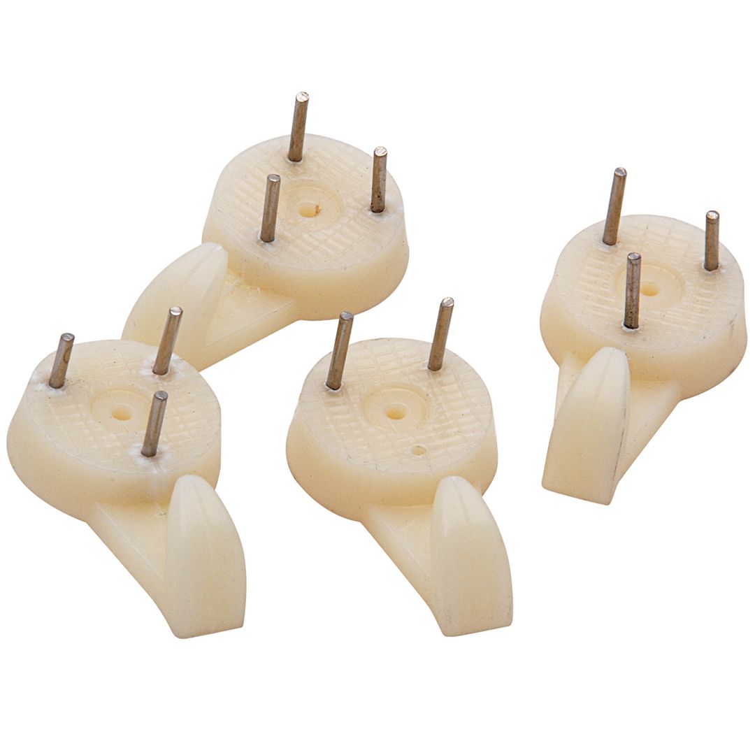 Fixxer billedkrok plast/hvit 19x36 a3