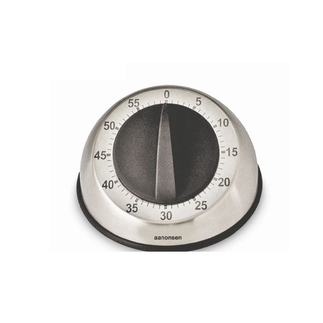Aanonsen timer mekanisk 60 min børstet s