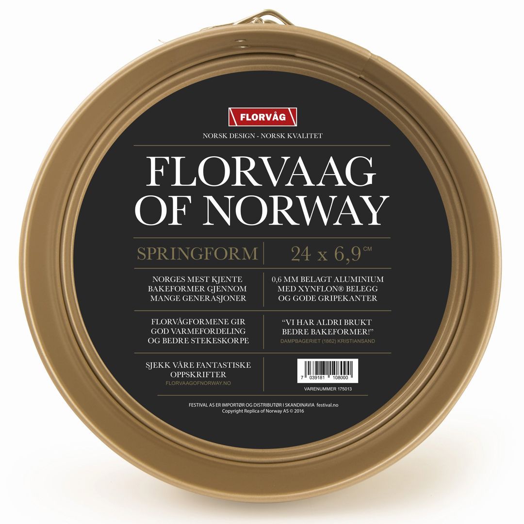 Florvåg springform 24cm gull