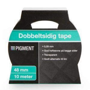 Pigment dobbeltsidig tape 48 mm 10 m