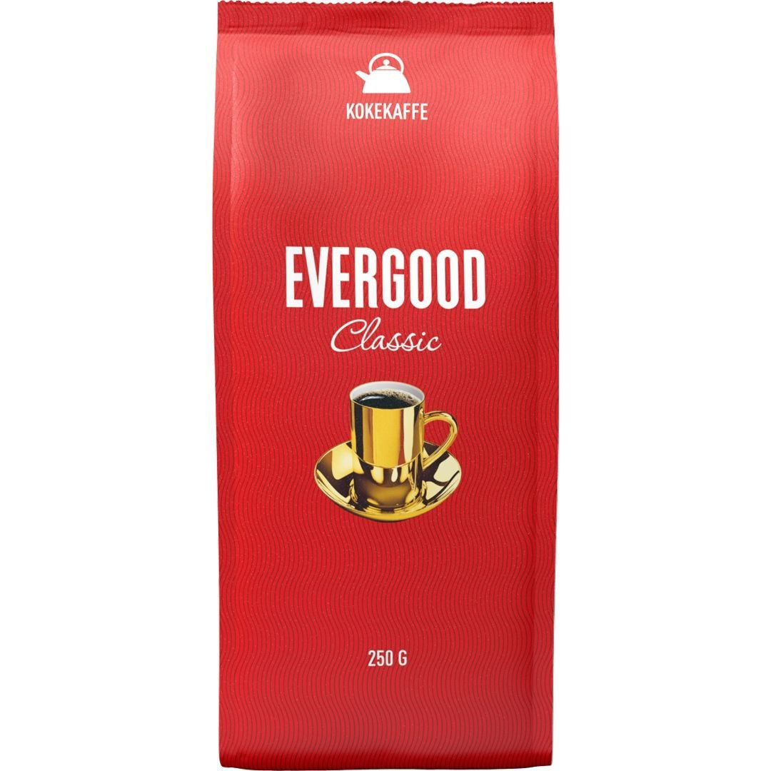 Evergood kaffe 250g kokmalt