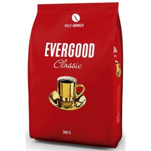 Evergood kaffe 500g hele bø