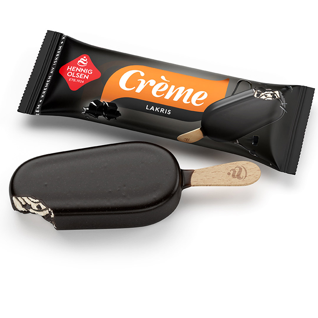 Creme fløteis lakris 93ml