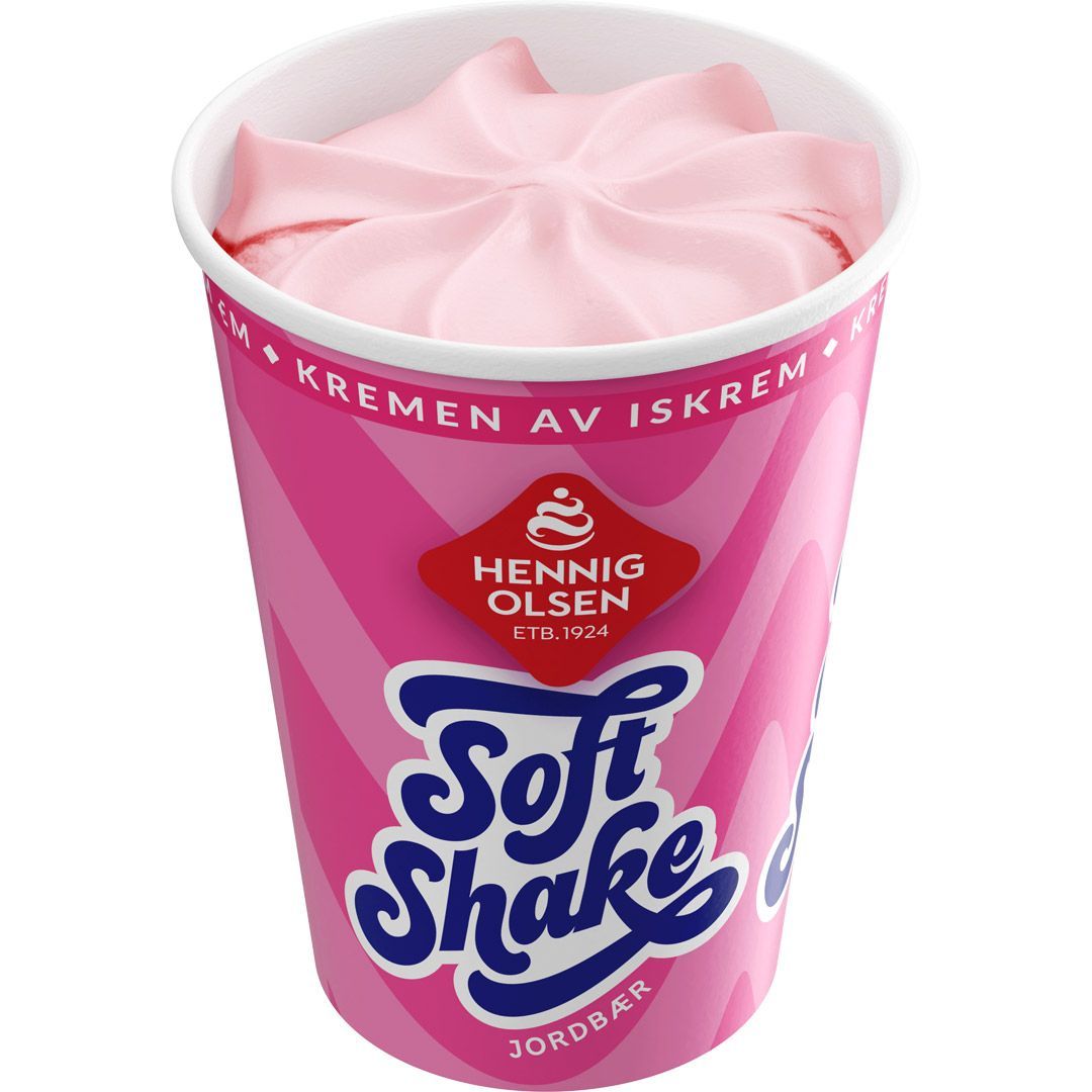 Soft shake jordbær 250ml