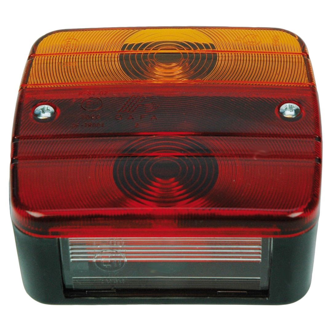 Baklykt for tilhenger 12-24 volt