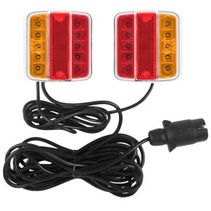 Led lyssett for tilhenger magnet 7-polet