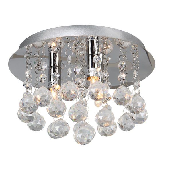 Ceres taklampe 3xg9 krom og klar