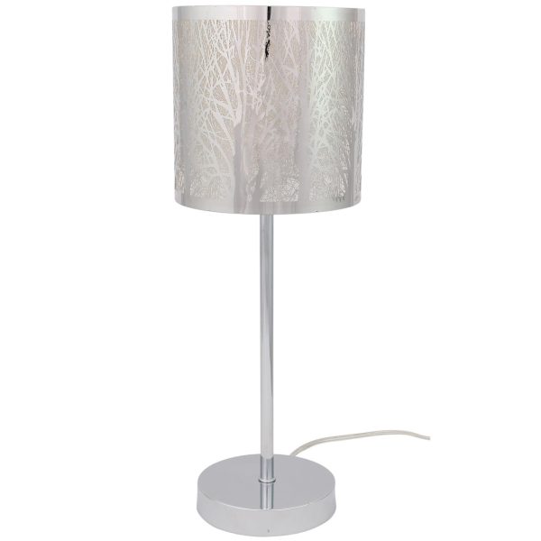 Forest bordlampe krom med skjerm