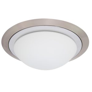 Mars plafond 29cm krom/satin krom ip44