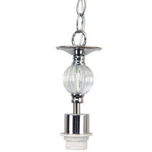 Korsør taklampe oppheng krom og acryl