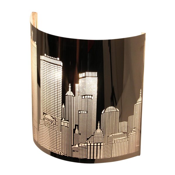 City vegglampe sort - Bilde 3
