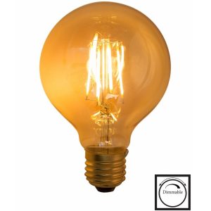 Dekorasjons lyspære led 95mm 4w amber