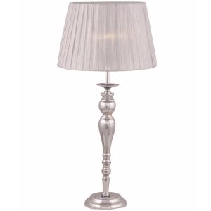 Varese bordlampe uten skjerm krom farge.