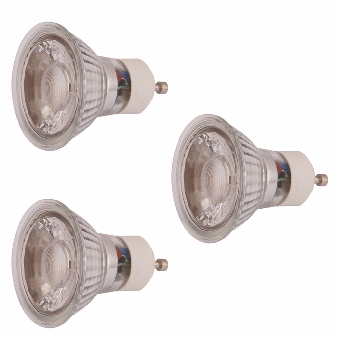 Lyspære gu10 led 5w 350 lumen 3pk