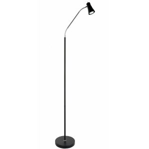 Grenada gulvlampe sort og krom led