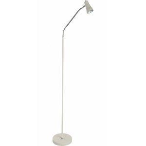 Grenada gulvlampe hvit og krom led