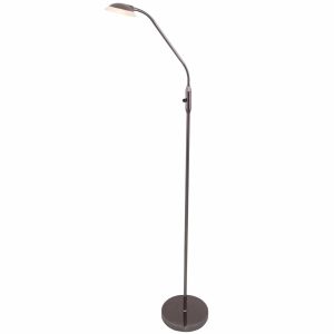 Bahamas led gulvlampe sort krom