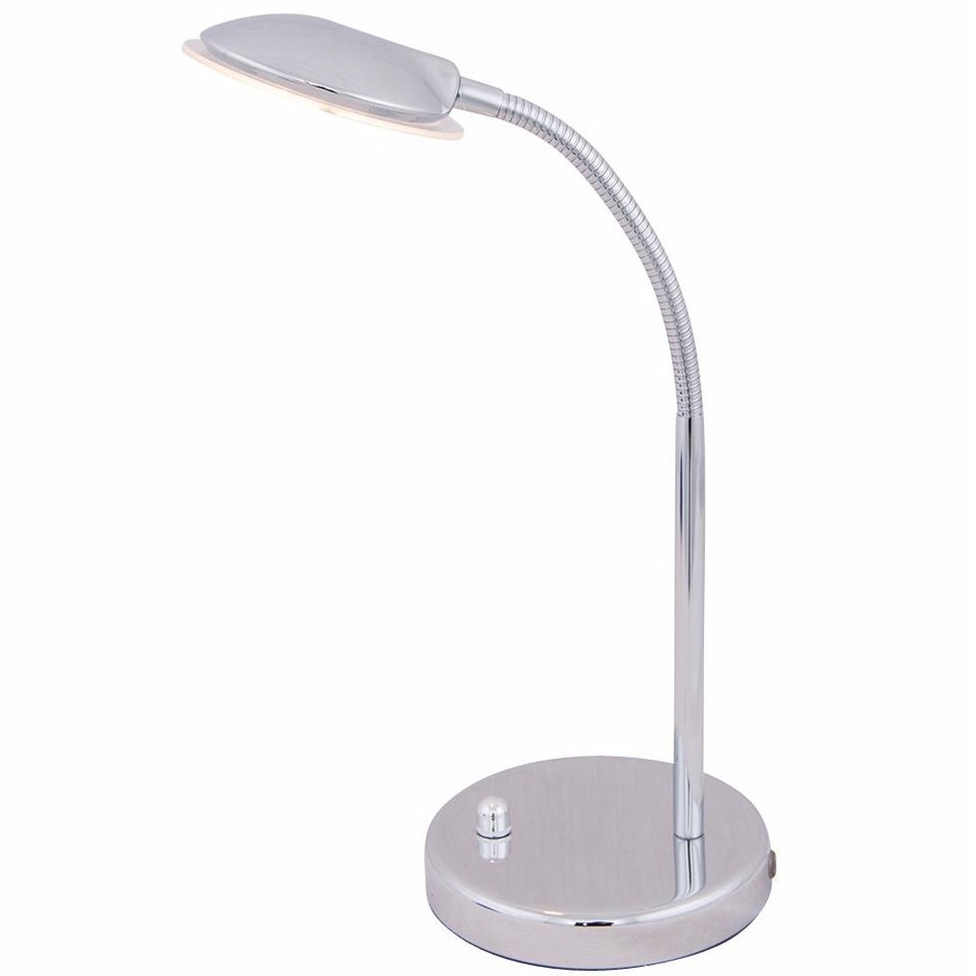 Samos krom bordlampe med led