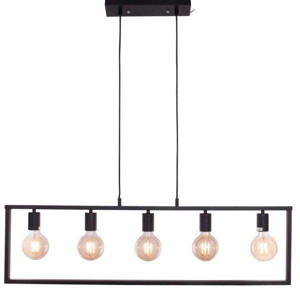 Frame taklampe 5-lys sort farge - Bilde 4