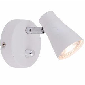 Grenada led spot med dimmer hvit og krom