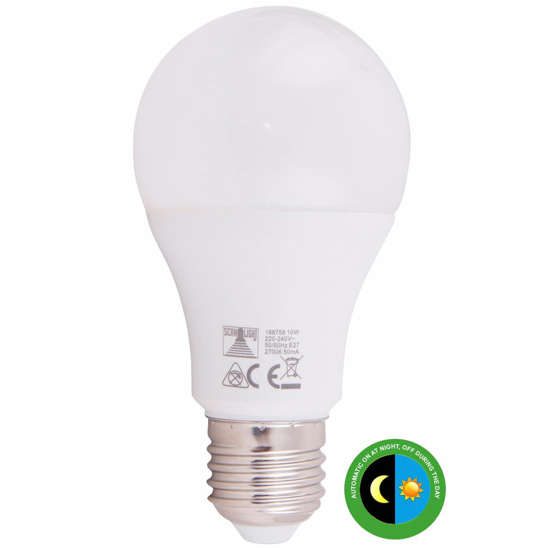 Lyspære sensor led normal e27 10 w 750 l