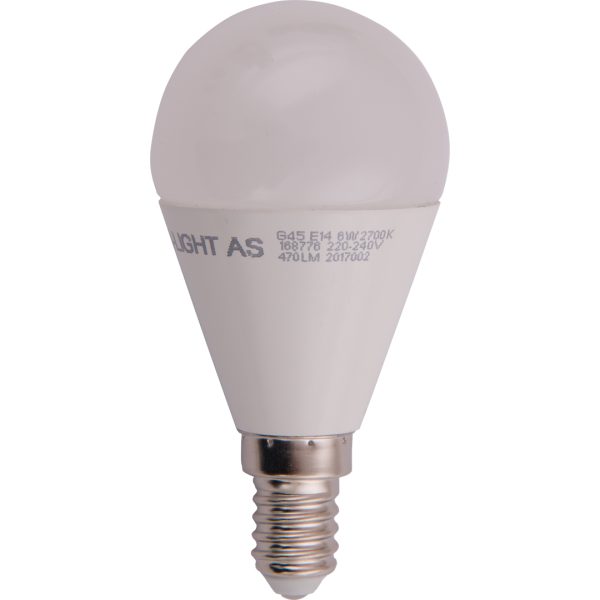 Illum ledpære e14 6w 470 lumen (40w)