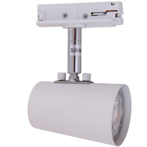 Track-light spothode i metall hvit