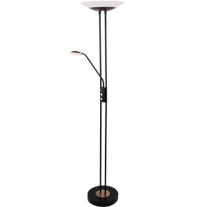 Trinidad led uplight med lesearm sort fa
