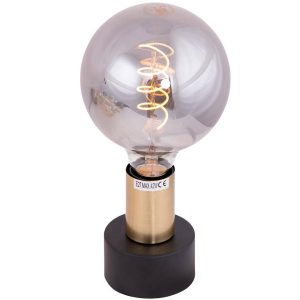 Alicante bordlampe sort med messing farg