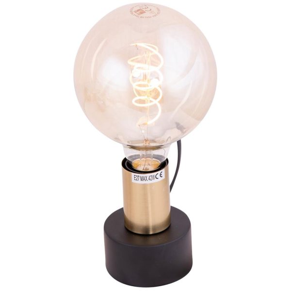 Alicante bordlampe sort med messing farg - Bilde 2