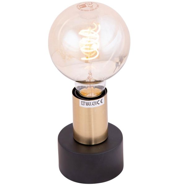 Alicante bordlampe sort med messing farg - Bilde 3