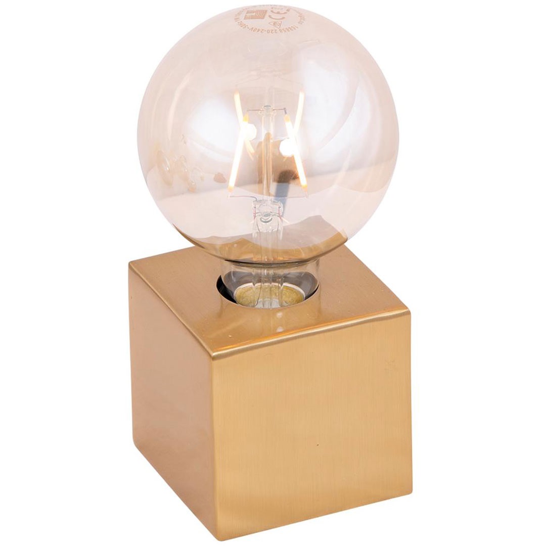 Dice bordlampe messing farge