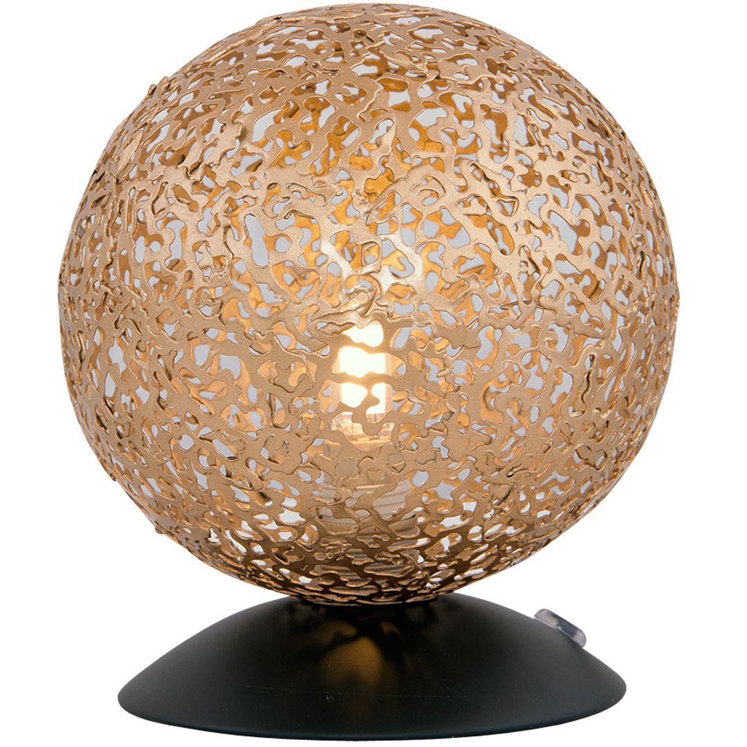 Altea bordlampe messingfarget med sort f