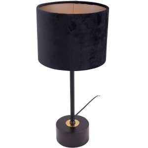 Merida bordlampe med velour lampeskjerm