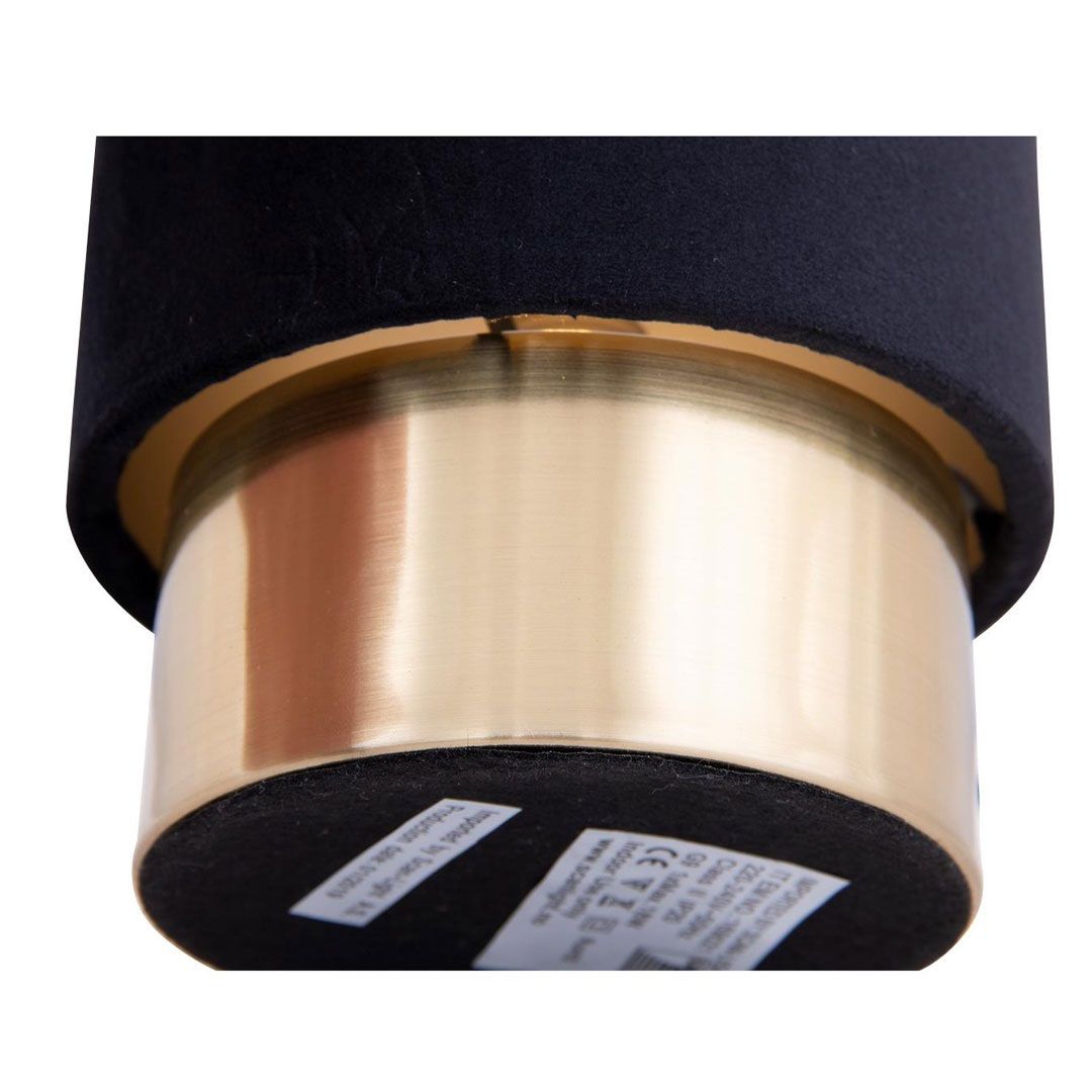 Cyl bordlampe med velour skjerm messing - Bilde 2