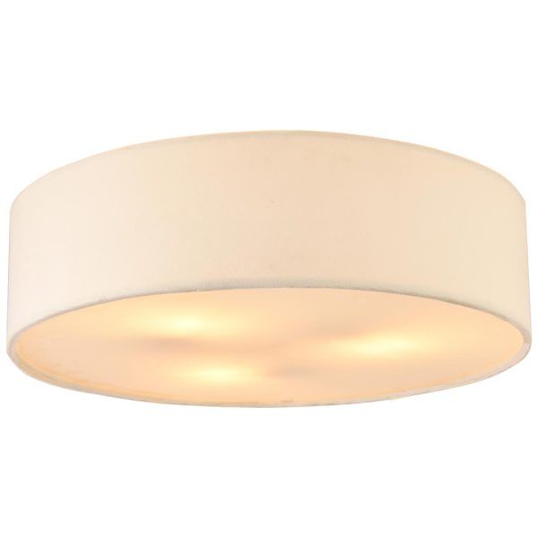Alexandra taklampe 45cm 3 lys velour kre