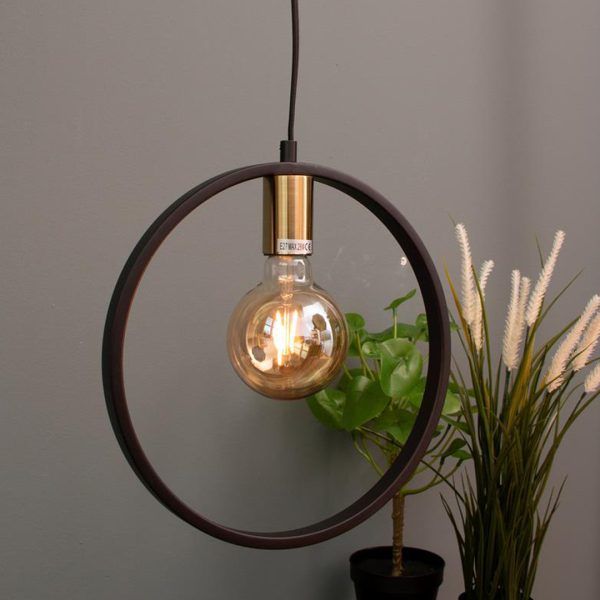Circle taklampe 30 cm i diameter sort me - Bilde 2