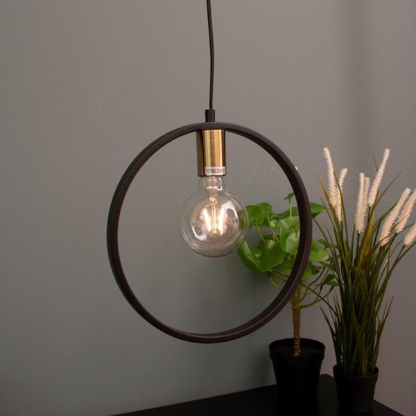 Circle taklampe 30 cm i diameter sort me - Bilde 3