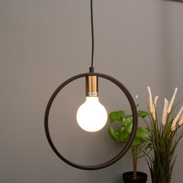 Circle taklampe 30 cm i diameter sort me - Bilde 4