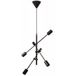 Tropea taklampe 6 lys sort farge