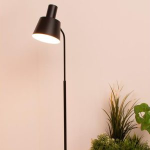 Split gulvlampe sort farge