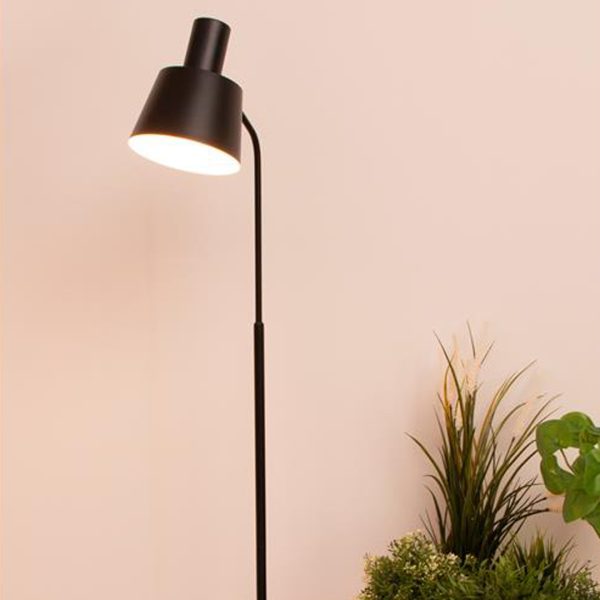 Split gulvlampe sort farge