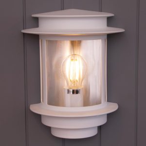 Mandal vegglampe hvit farge