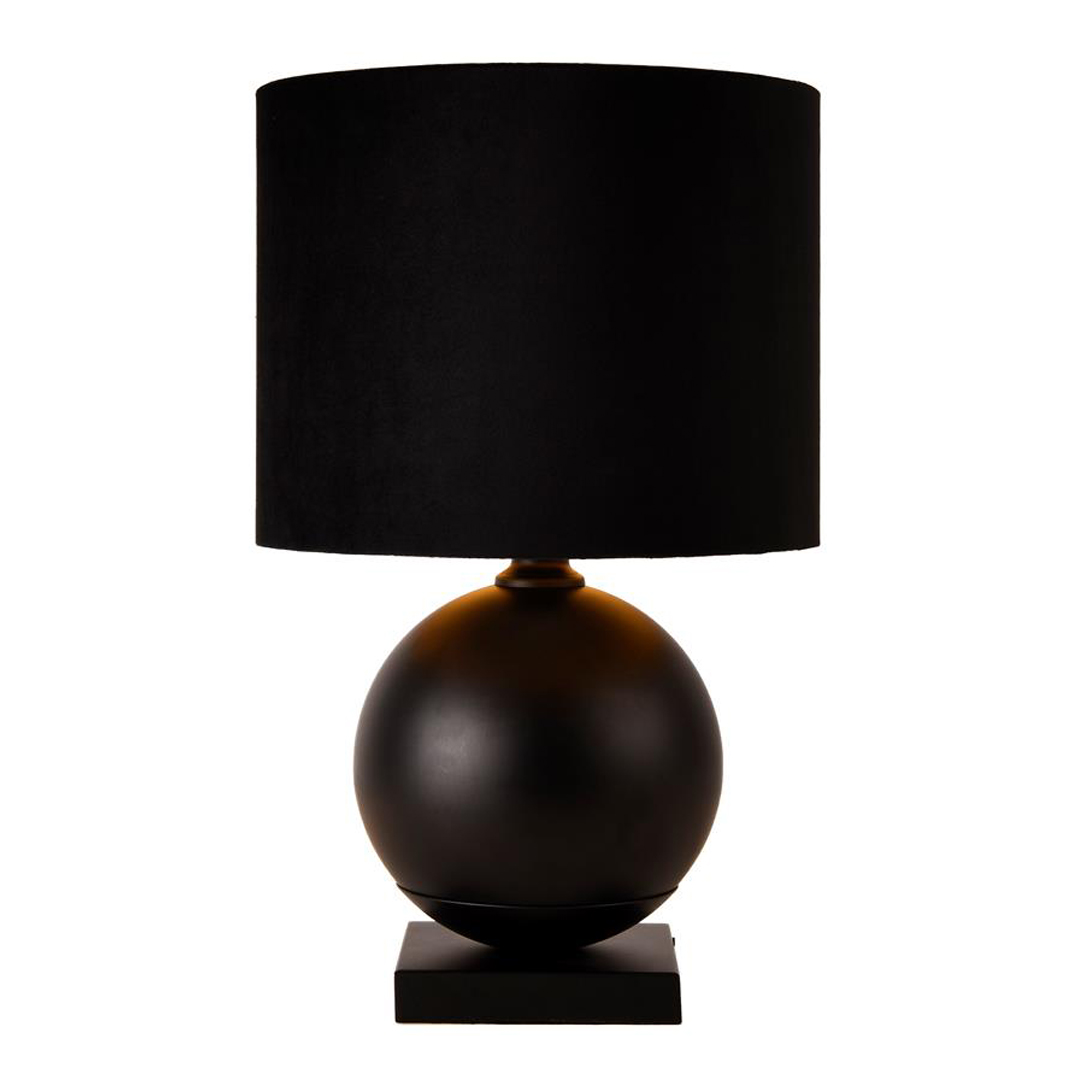 Boule bordlampe med skjerm sort farge