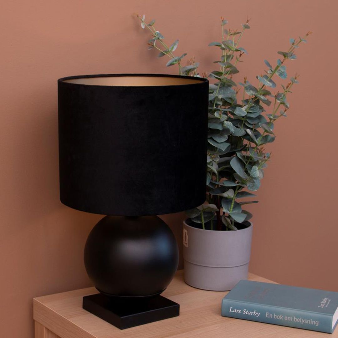 Boule bordlampe med skjerm sort farge - Bilde 3
