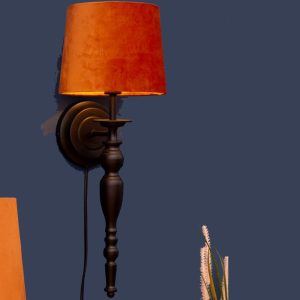 Vienna vegglampe uten skjerm sort farge