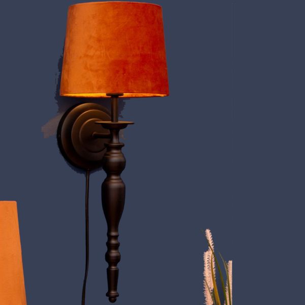 Vienna vegglampe uten skjerm sort farge